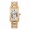 Front Full View Of Cartier 1740 Yellow Gold Watch Pre Owned Condition Good