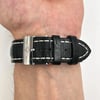 Back View Of {Caseback} Back Case And Closed Leather Band Of Breitling CB042012/BB86-743P Watch Display Model Condition