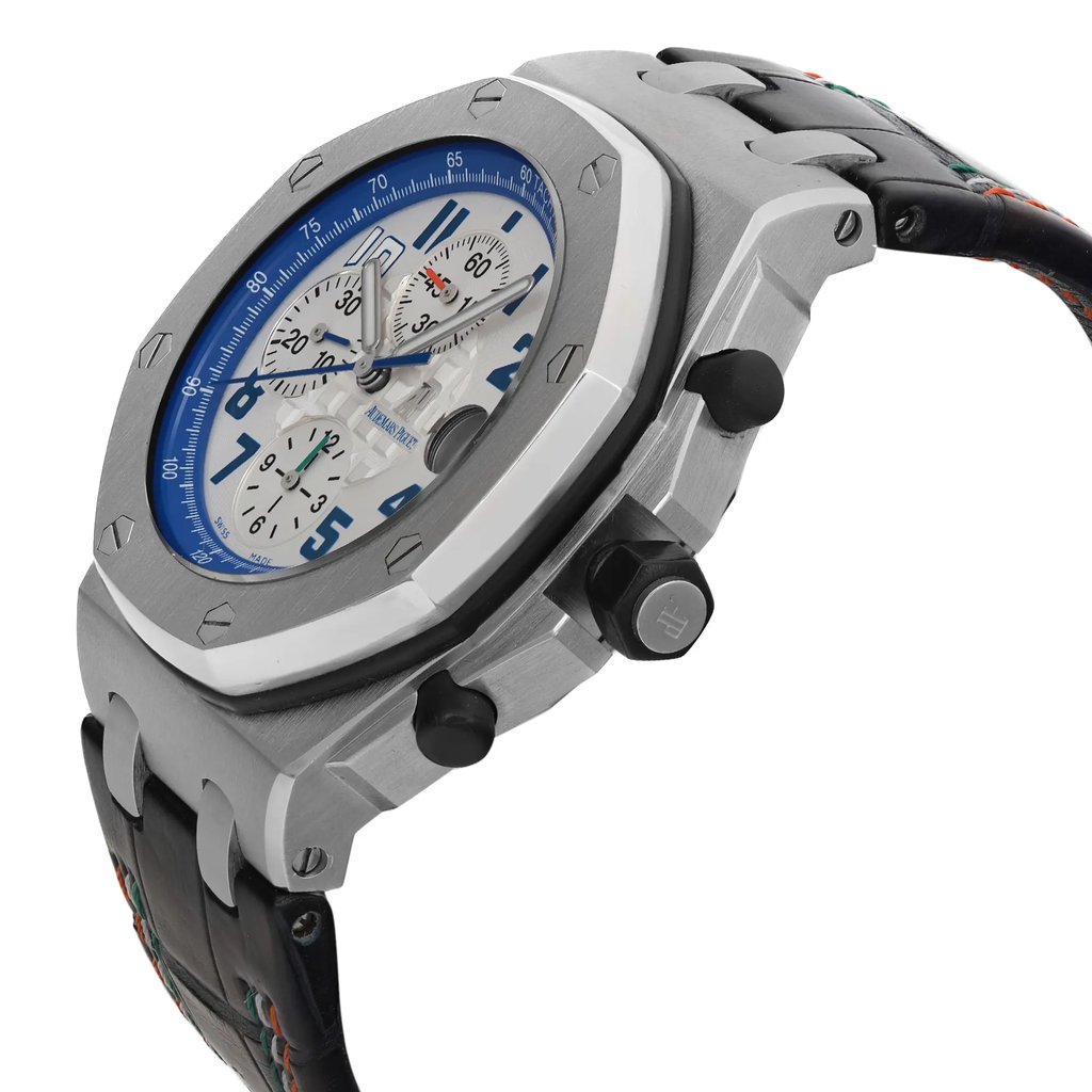 View Of Crown Facing Side Of Audemars Piguet 26182ST.OO.D018CR.01 Stainless Steel Watch Pre Owned Condition