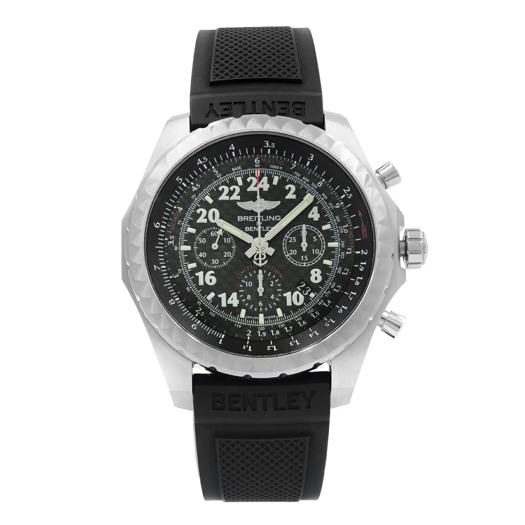 Front Full View Of Breitling AB022022/BC8L-220S Stainless Steel Watch Display Model Condition {Product Condition}