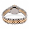 Back View Of Solid Back Case And Closed Stainless Steel,Yellow Gold Band Of Rolex 278383RBR Watch New Condition