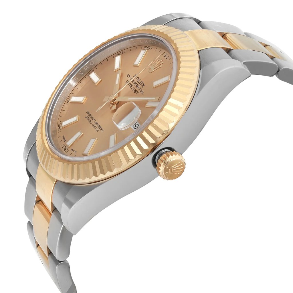 View Of Crown Facing Side Of Rolex 116333 Stainless Steel Watch Pre Owned Condition