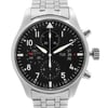 Up Close Front Facing Picture Of IWC IW377704 Stainless Steel Watch Pre Owned Condition