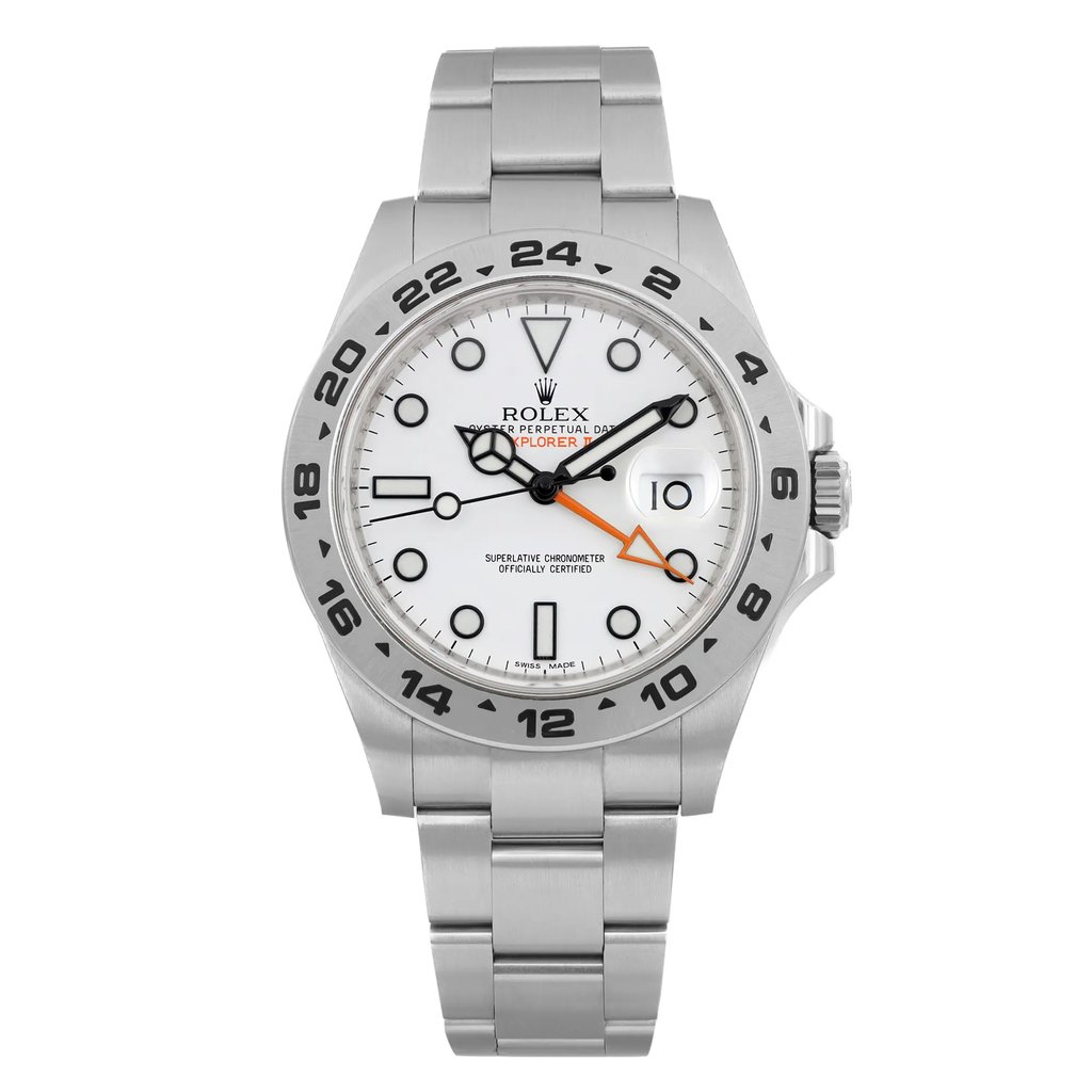 Front Full View Of Rolex 216570 Stainless Steel Watch Pre Owned Condition Excellent