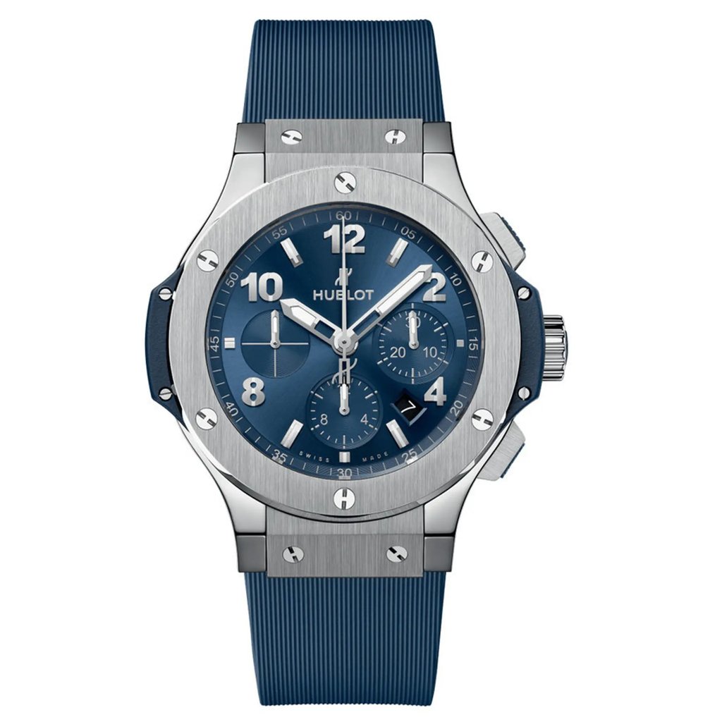 Front Full View Of Hublot 301.SX.710.RX Stainless Steel Watch Unworn Condition Excellent