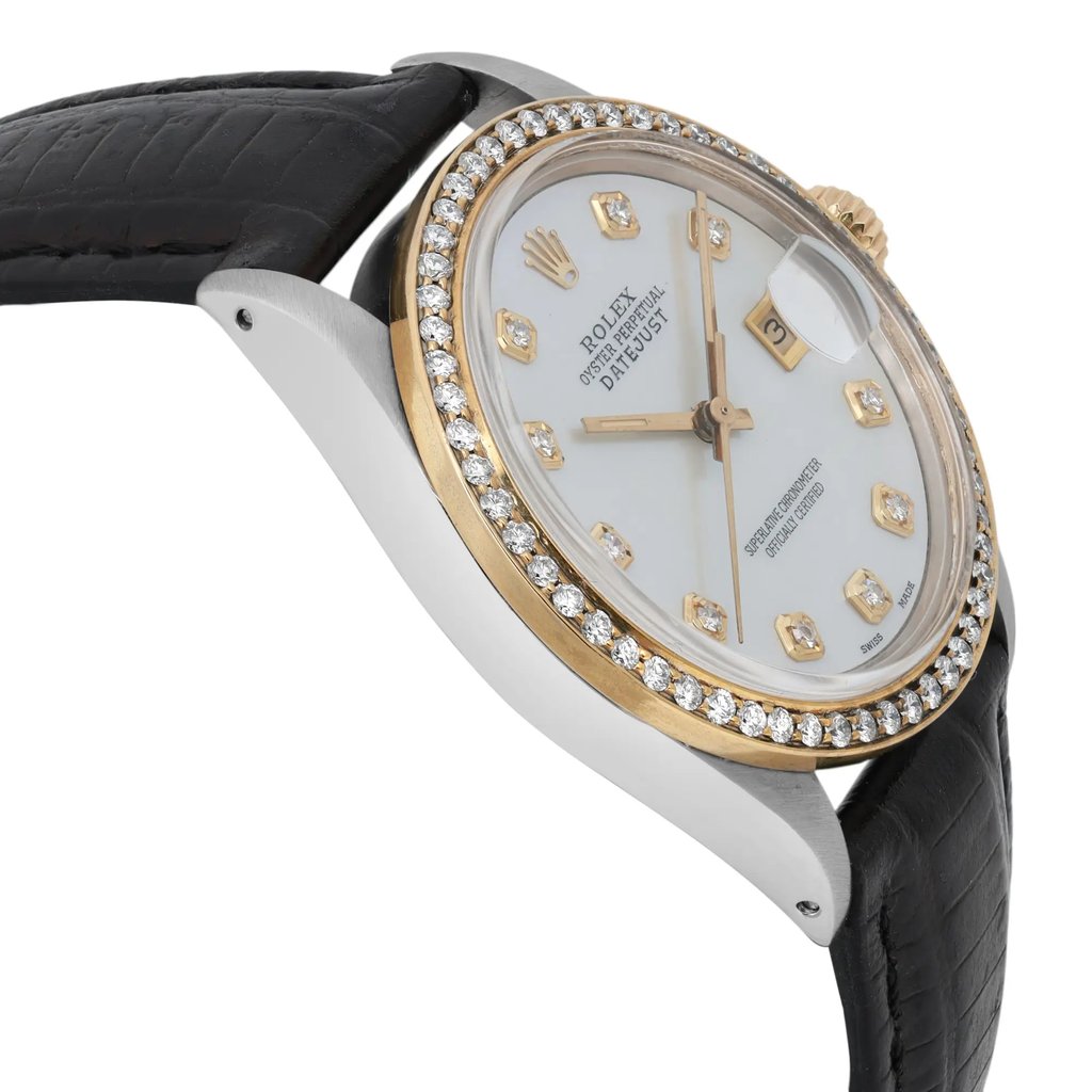 View Of Opposite Crown Facing Side Of Rolex 16013 Stainless Steel Watch Pre Owned Condition