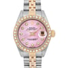 Up Close Front Facing Picture Of Rolex 69173 Stainless Steel Watch Pre Owned Condition