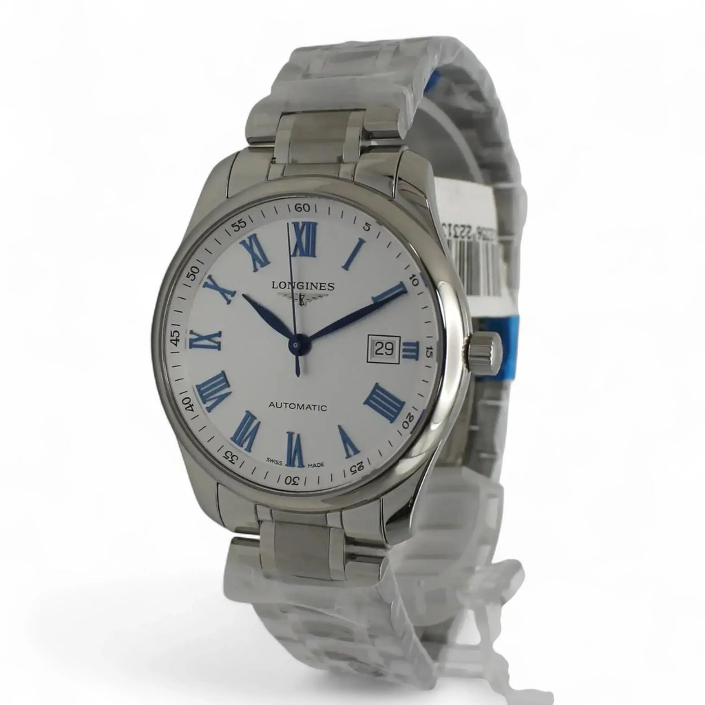 View Of Crown Facing Side Of Longines  L2.793.4.79.6 Stainless Steel Watch Unworn Condition