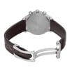 Back View Of Solid Back Case And Open Leather Band Of Maurice Lacroix LC1148-SS001-132 Watch Display Model Condition