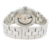 Back View Of Exhibition Back Case And Closed Stainless Steel Band Of Edox 83001 Watch Pre Owned Condition