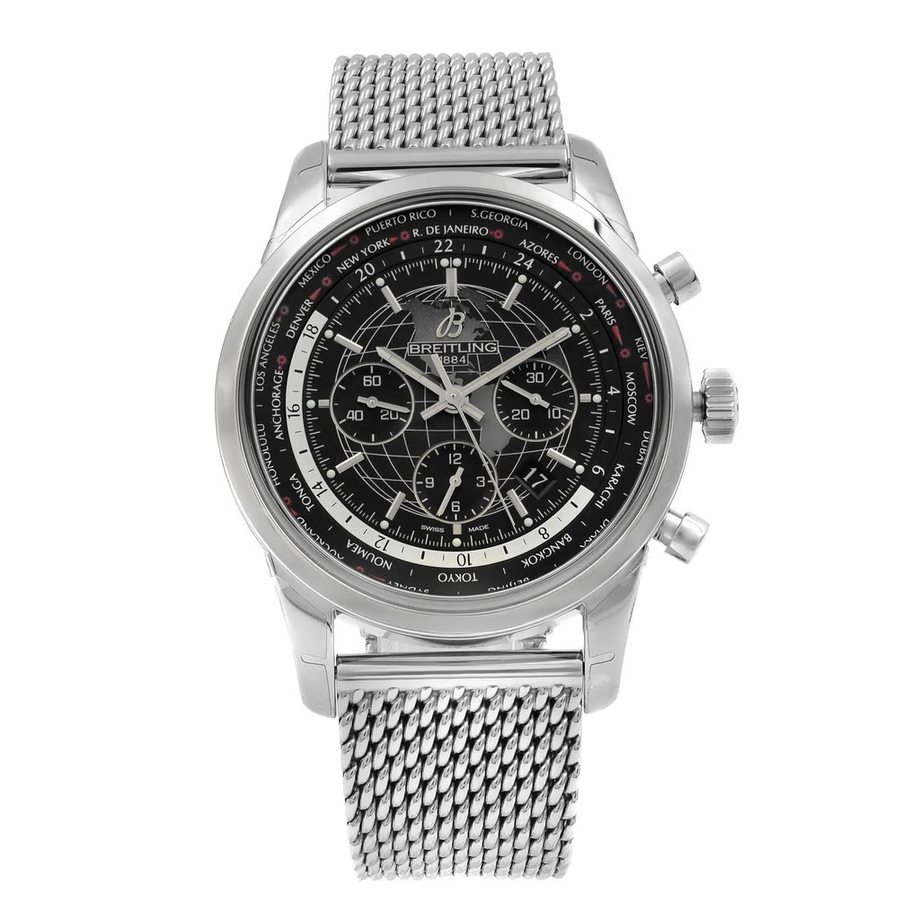 Front Full View Of Breitling AB0510U4/BE84 Stainless Steel Watch Display Model Condition {Product Condition}