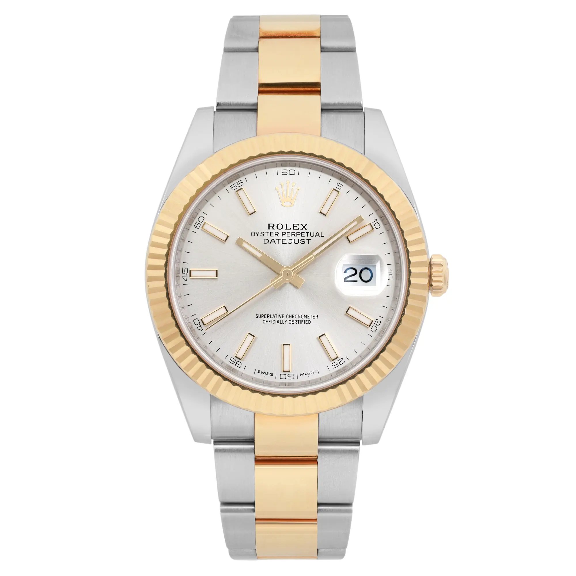 Front Full View Of Rolex 126333 Stainless Steel Watch Pre Owned Condition Excellent