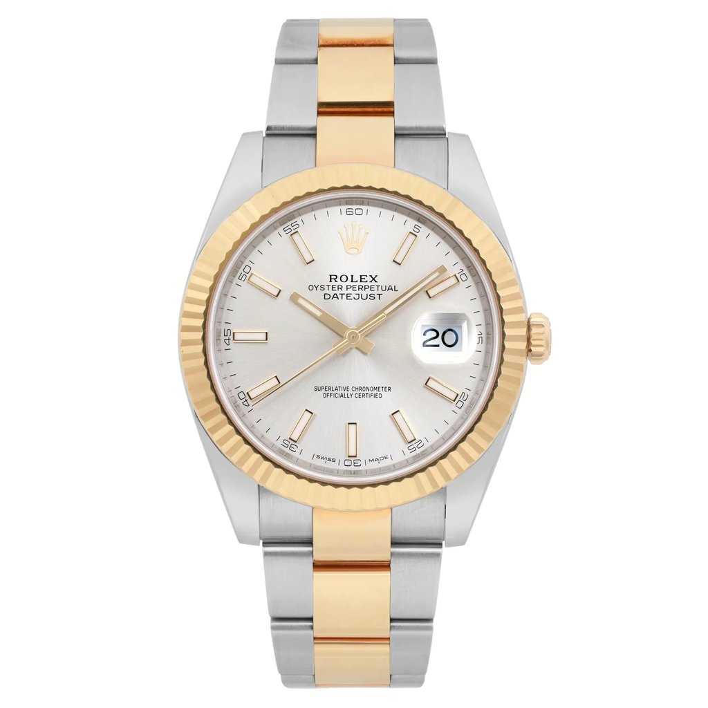 Front Full View Of Rolex 126333 Stainless Steel Watch Pre Owned Condition Excellent