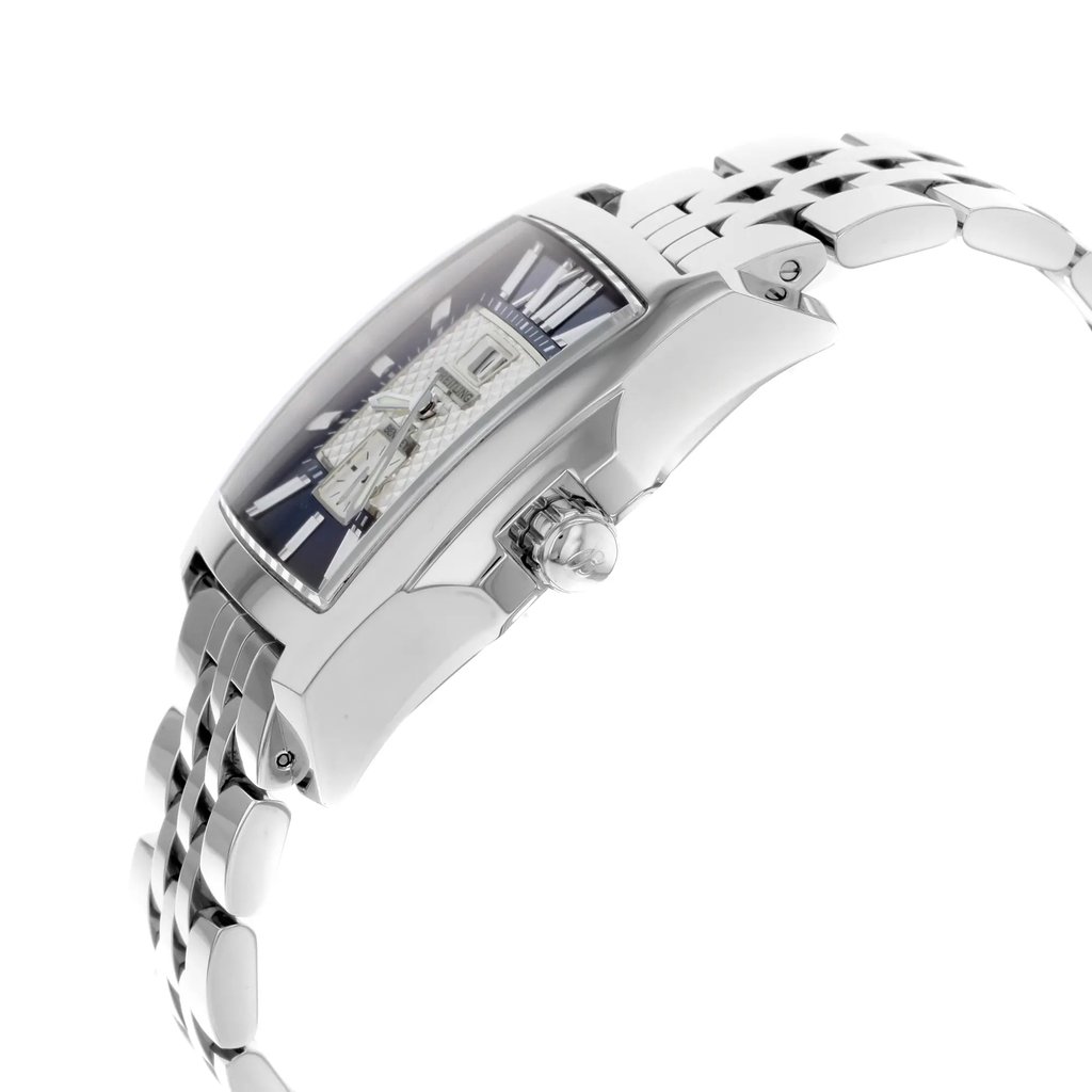 View Of Crown Facing Side Of Breitling A1636212/C741-984A Stainless Steel Watch Display Model Condition