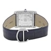 Back View Of {Caseback} Back Case And Closed Leather Band Of Cartier W5330004 Watch Pre Owned Condition