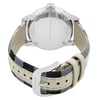 Back View Of {Caseback} Back Case And Closed Leather Band Of Burberry BU10002 Watch Display Model Condition