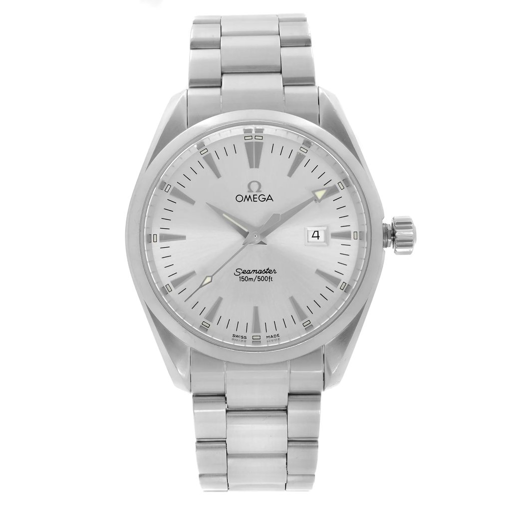 Front Full View Of OMEGA 2517.30.00 Stainless Steel Watch Pre Owned Condition {Product Condition}