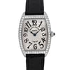 Up Close Front Facing Picture Of Franck Muller 1752 QZ D White Gold Watch Pre Owned Condition