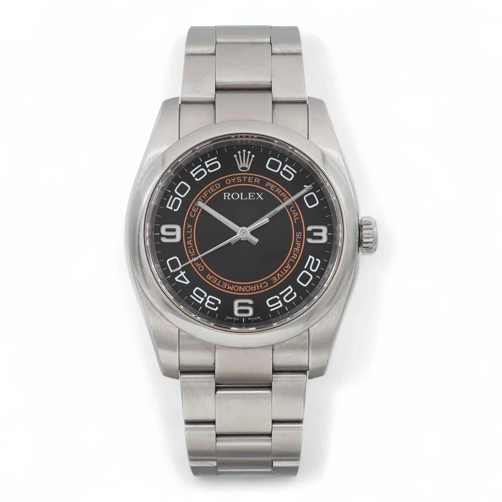 Front Full View Of Rolex 116000 Stainless Steel Watch Pre Owned Condition Excellent