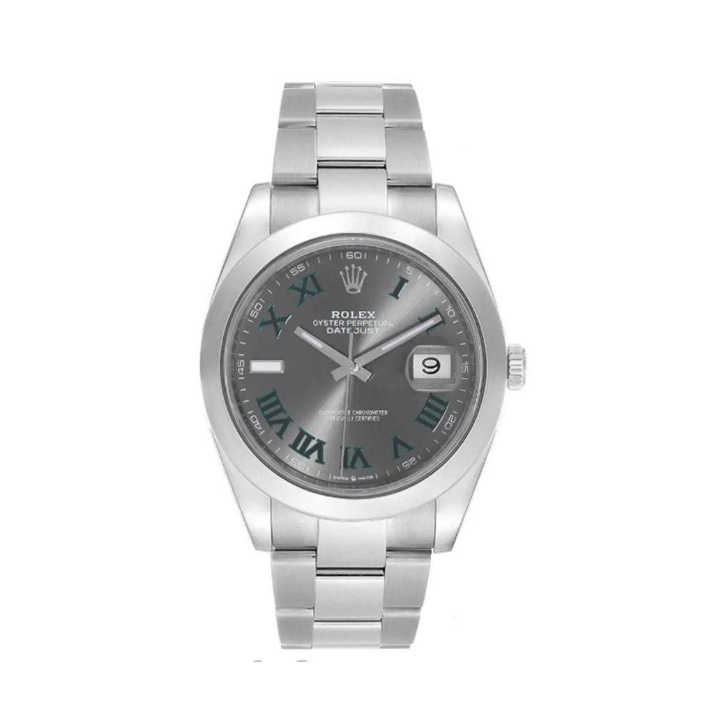 Front Full View Of Rolex 126300 Stainless Steel Watch Unworn Condition Excellent