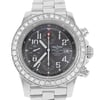 Up Close Front Facing Picture Of Breitling A13380 Stainless Steel Watch Pre Owned Condition