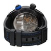 Back View Of Exhibition Back Case And Closed Rubber,Nylon Band Of HYT H01704 Watch Unworn Condition
