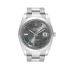 Up Close Front Facing Picture Of Rolex 126300 Stainless Steel Watch Pre Owned Condition