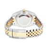 Back View Of {Caseback} Back Case And Closed Stainless and Solid Gold Band Of Rolex 126303 Watch Pre Owned Condition