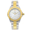 Front Full View Of TAG Heuer WAF1124.BB0807 Stainless Steel Watch Pre Owned Condition {Product Condition}