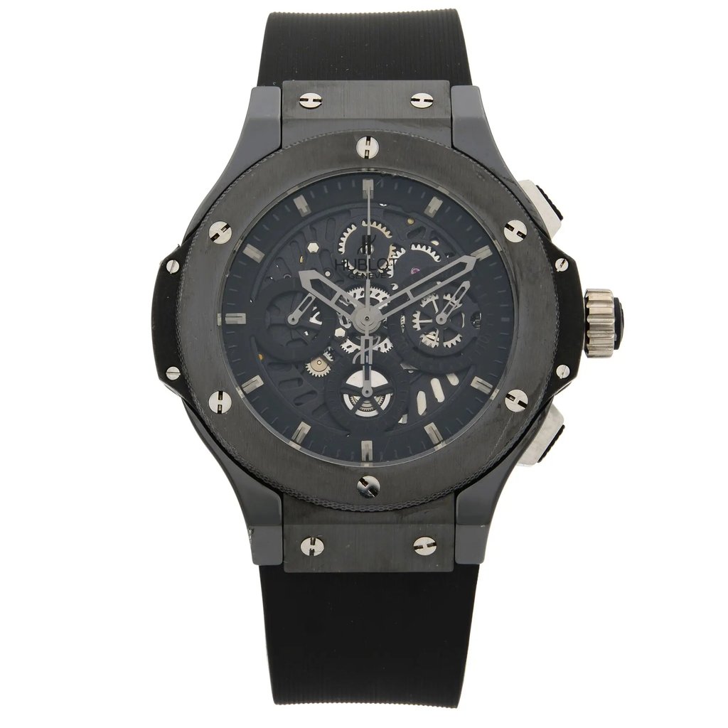 Front Full View Of Hublot 310.CM.1110.RX Ceramic Watch Pre Owned Condition {Product Condition}
