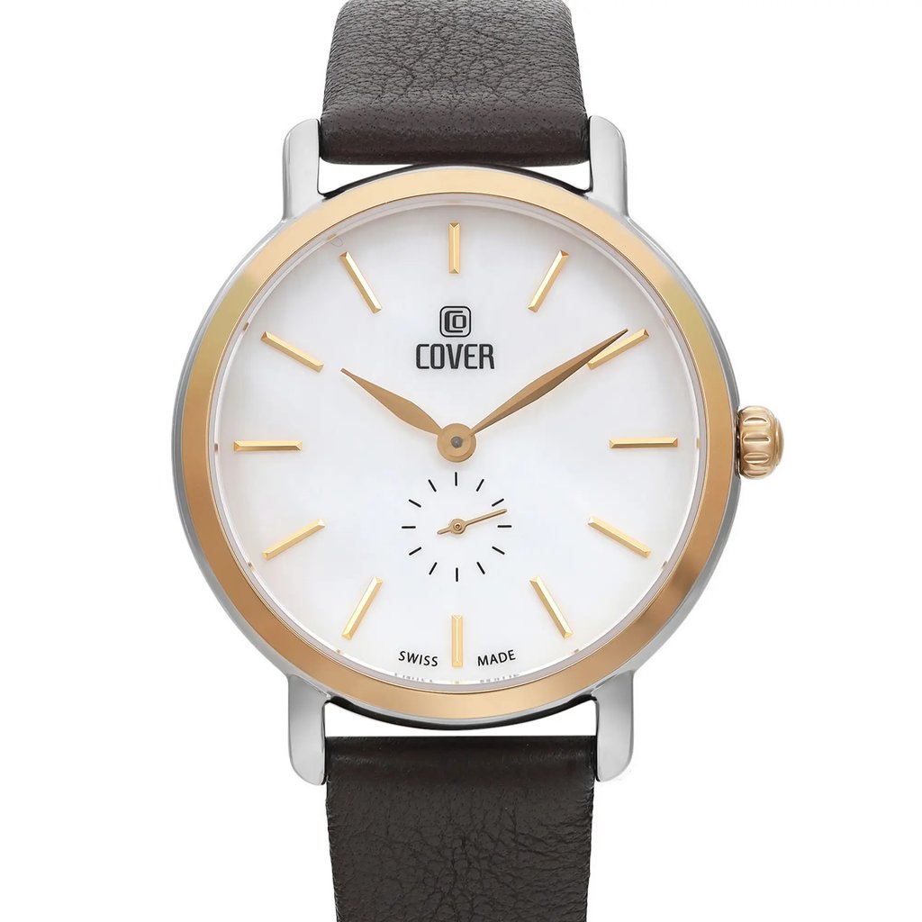 Up Close Front Facing Picture Of COVER CO199.05 Stainless Steel Watch Display Model Condition