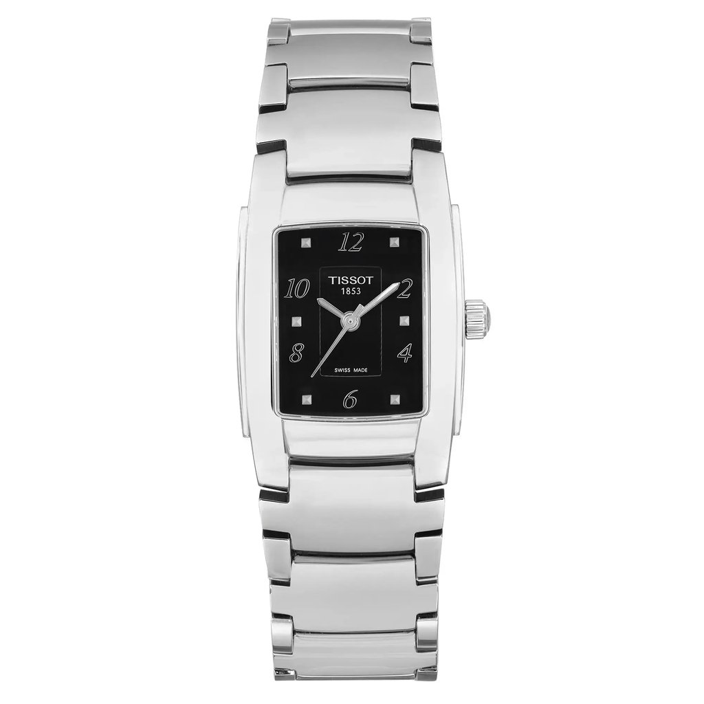 Front Full View Of Tissot T073.310.11.057.00 Stainless Steel Watch Display Model Condition Excellent