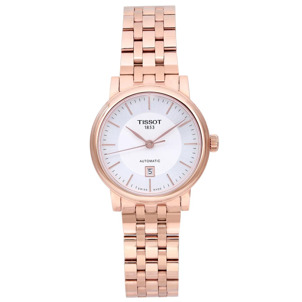 Front Full View Of Tissot T122.407.33.031.00 Stainless Steel Watch Pre Owned Condition Good