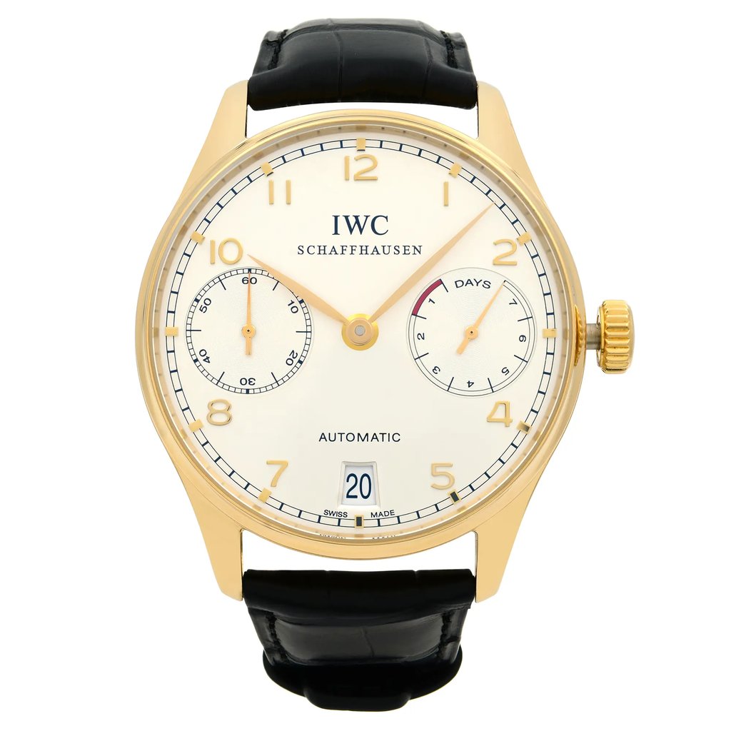 Front Full View Of IWC IW500101 Rose Gold,Gold 18kt Watch Pre Owned Condition {Product Condition}