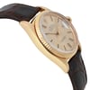 View Of Opposite Crown Facing Side Of Rolex 1601 Yellow Gold Watch Pre Owned Condition
