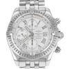 Up Close Front Facing Picture Of Breitling a1335611/a653-ss Stainless Steel Watch Pre Owned Condition