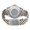 An image of a pre-owned wristwatch taken from the back view, showcasing the closed clasp. The watch features a mix of silver and gold tones in its metal bracelet, with detailed links. The focus is on the watch's case back and clasp, captured from a straight-on angle at a close distance.