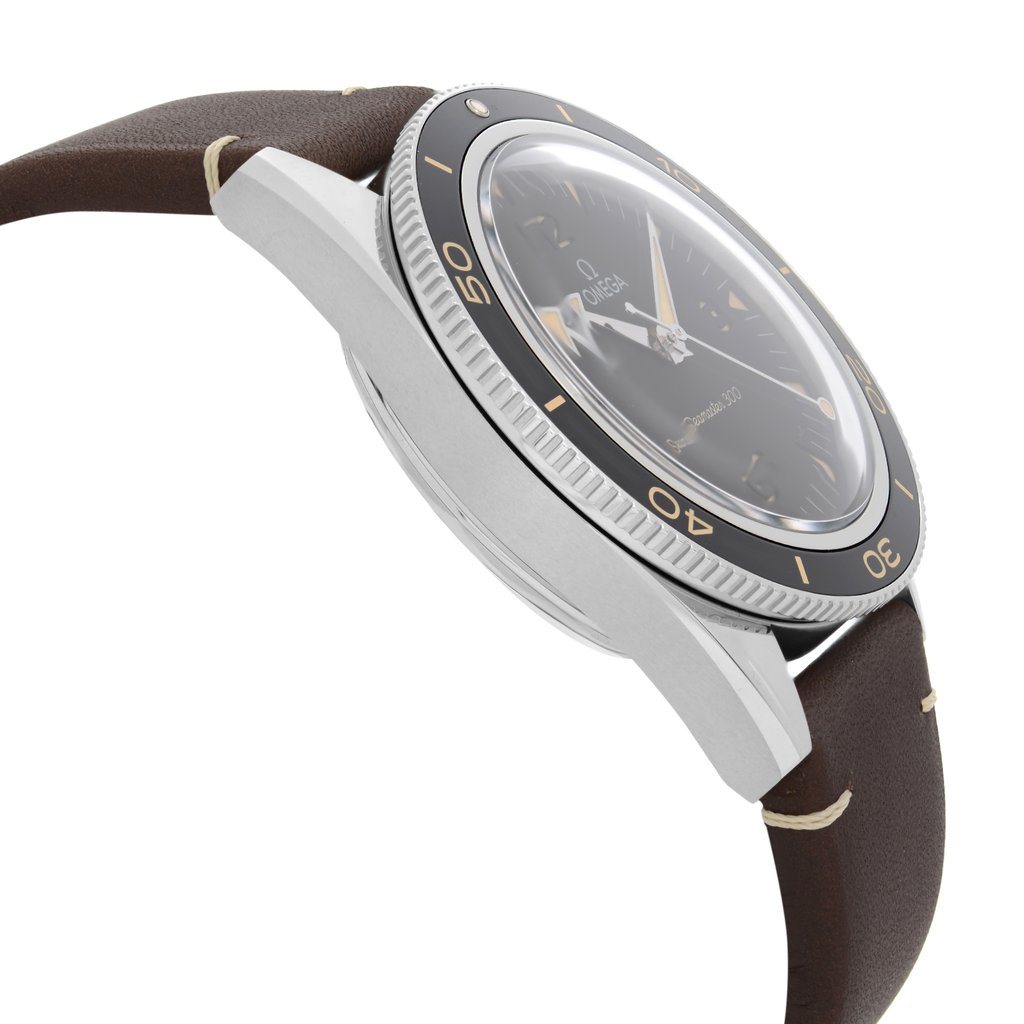 View Of Opposite Crown Facing Side Of OMEGA 234.32.41.21.01.001 Stainless Steel Watch Unworn Condition