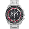 Up Close Front Facing Picture Of OMEGA 311.30.42.30.01.004 Stainless Steel Watch Display Model Condition