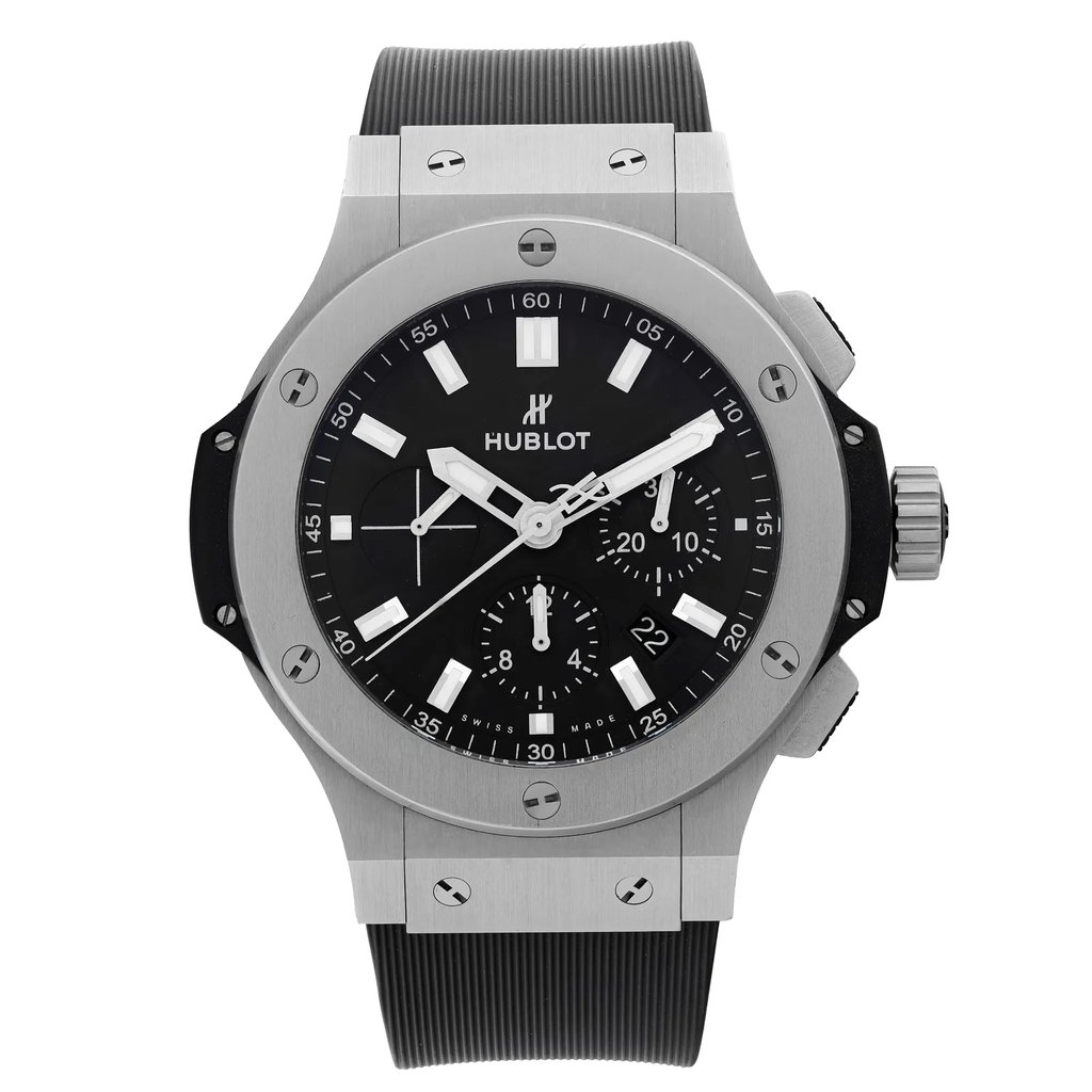 Front Full View Of Hublot 301.SX.1170.RX Stainless Steel,Titanium Watch Pre Owned Condition Excellent