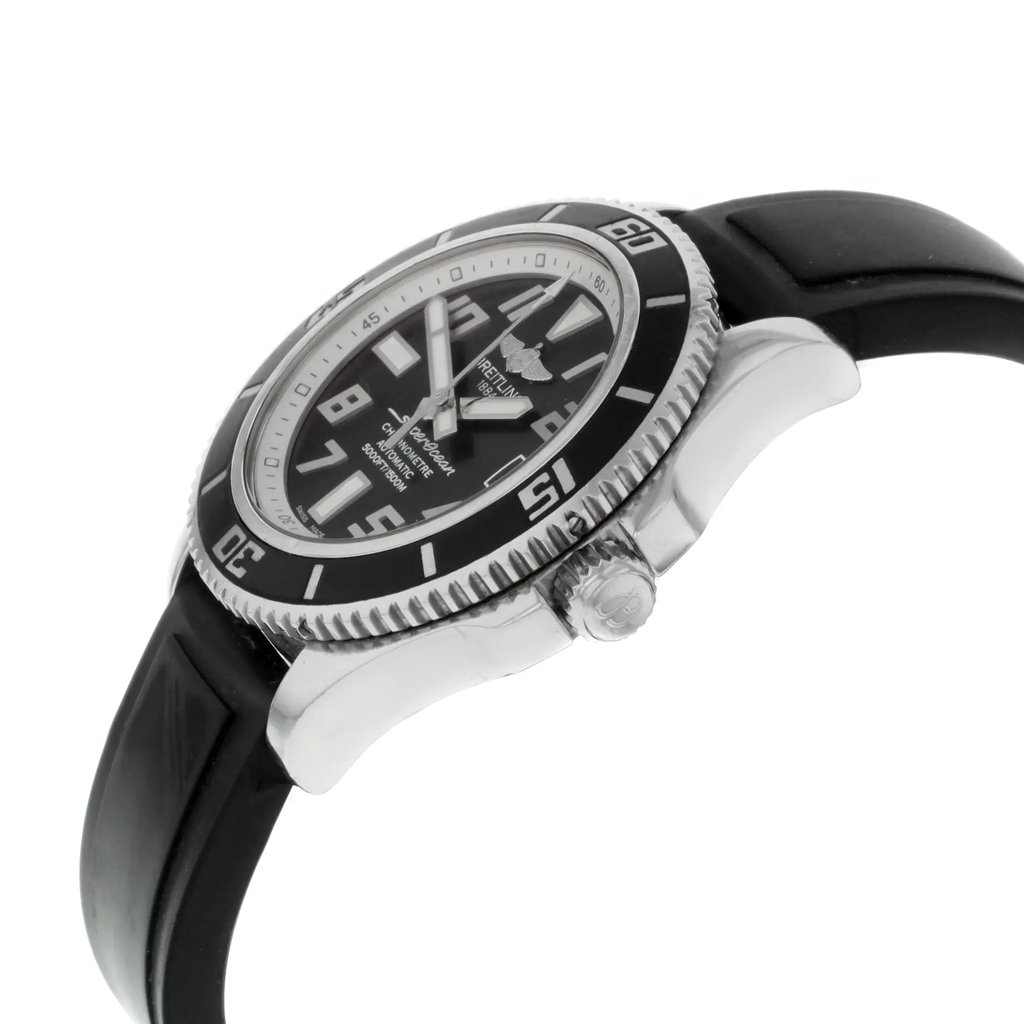 View Of Crown Facing Side Of Breitling A1736402/BA29-136S Stainless Steel Watch Pre Owned Condition