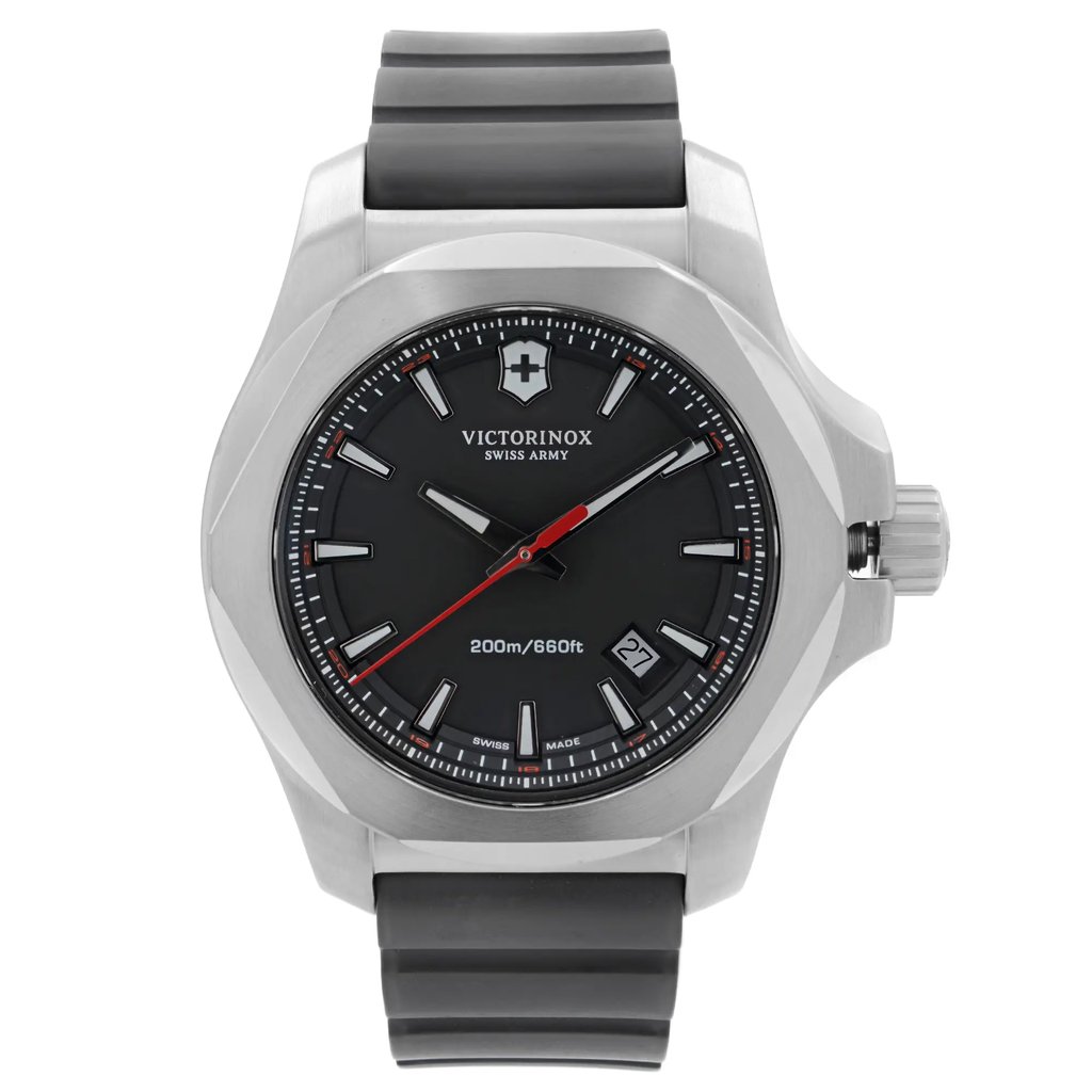 Front Full View Of Victorinox 241682.1 Stainless Steel Watch Display Model Condition {Product Condition}