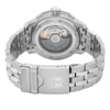 Back View Of Exhibition Back Case And Closed Stainless Steel Band Of Tissot T055.430.11.047.00 Watch Unworn Condition