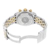 Back View Of {Caseback} Back Case And Open Stainless and Solid Gold Band Of Breitling C13356 Watch Pre Owned Condition