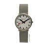 Front Full View Of Mondaine A400.30351.16SBM Stainless Steel Watch Display Model Condition Excellent