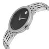 View Of Crown Facing Side Of Movado 0607057 Stainless Steel Watch Pre Owned Condition