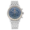 Front Full View Of Breitling AB012721/CA05-453A Stainless Steel Watch Pre Owned Condition {Product Condition}