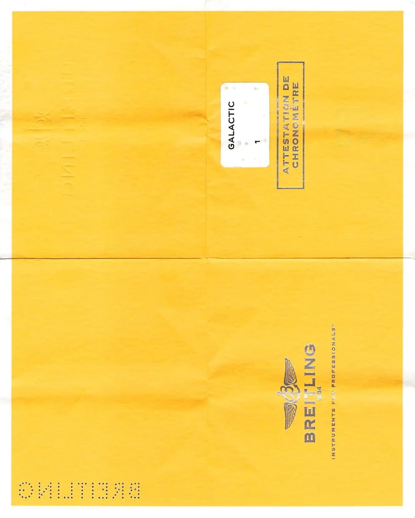  Full View Box And Documents For Breitling W7433012-BE08-376A Without watch In The Image 