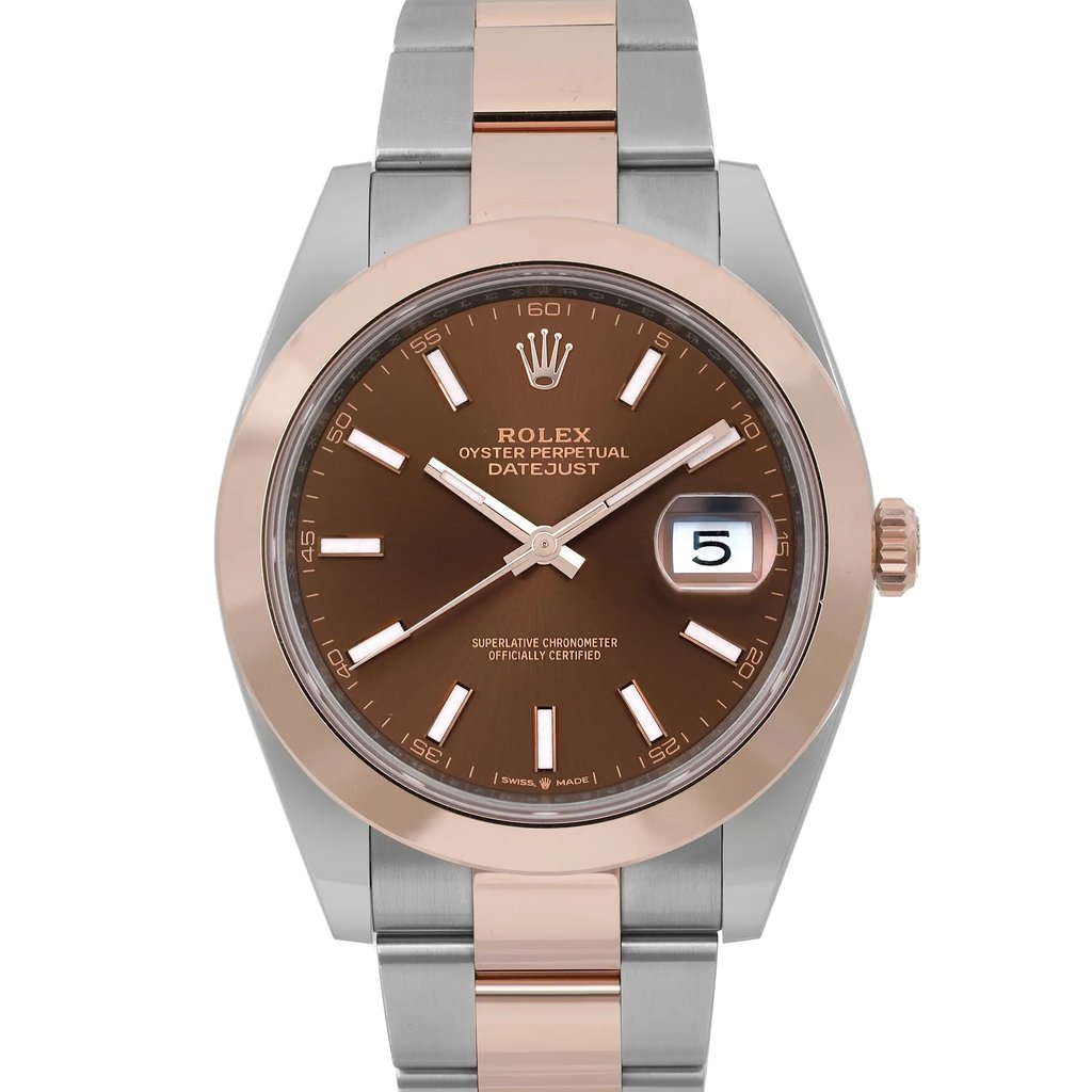 Up Close Front Facing Picture Of Rolex 126301 Stainless Steel Watch New Condition