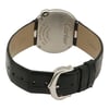 Back View Of Screwback Back Case And Closed Leather Band Of Cartier W4BL0003 Watch Pre Owned Condition
